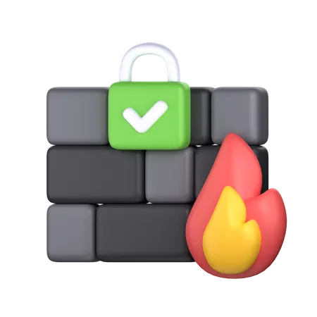 Firewall-Sicherheit  3D Icon
