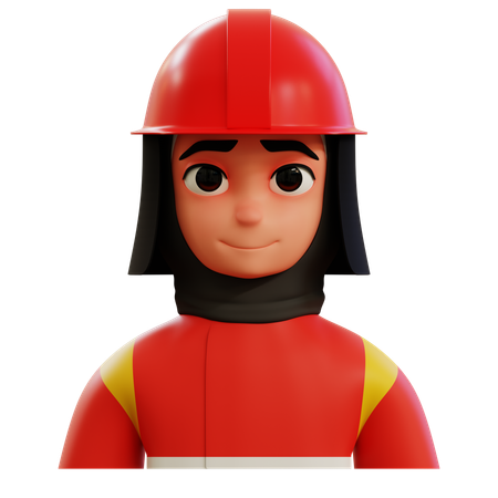 Firewoman  3D Icon