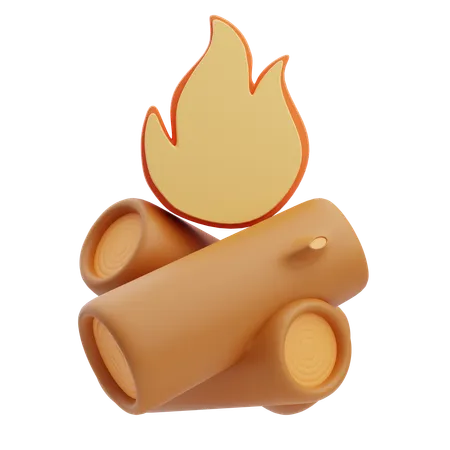 Firewood  3D Icon