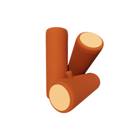 Firewood  3D Icon