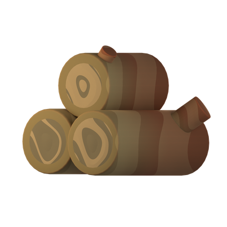 Firewood  3D Icon