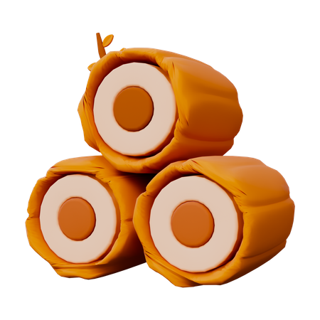 Firewood  3D Icon