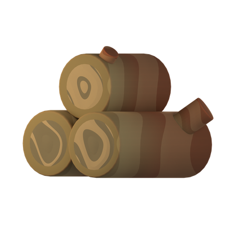 Firewood  3D Icon