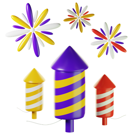 Firework  3D Icon