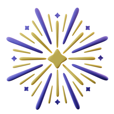 Firework  3D Icon