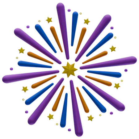 Firework  3D Icon