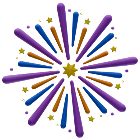 Firework  3D Icon