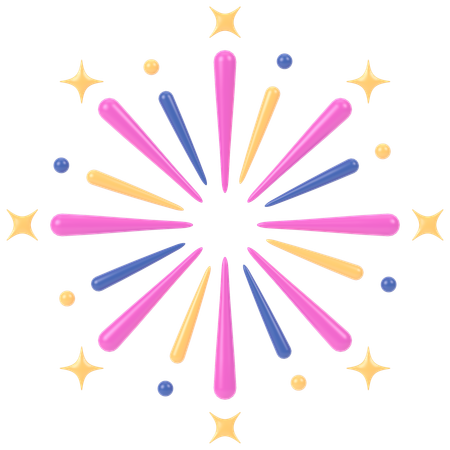 Firework  3D Icon