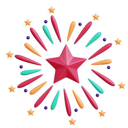 Firework  3D Icon