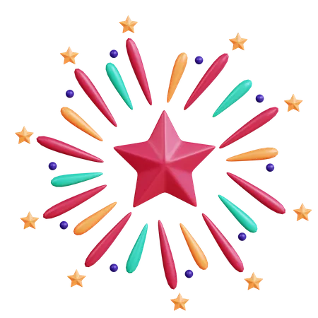 Firework  3D Icon