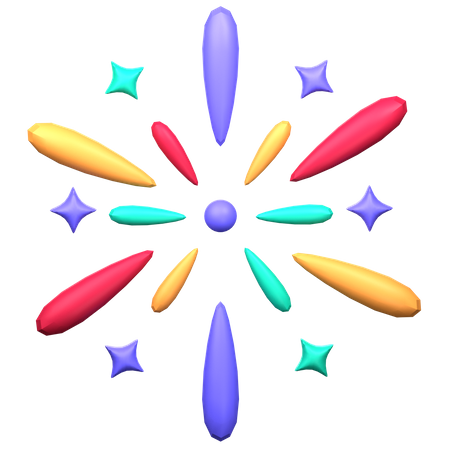 Firework  3D Icon