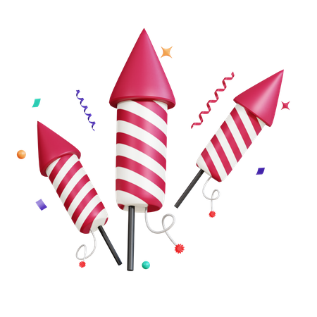 Firework  3D Icon