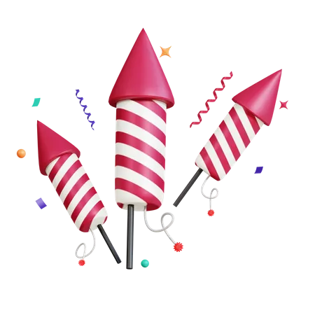 Firework  3D Icon