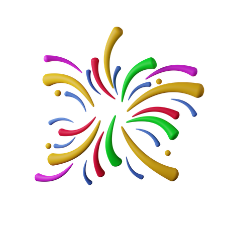 Firework  3D Icon