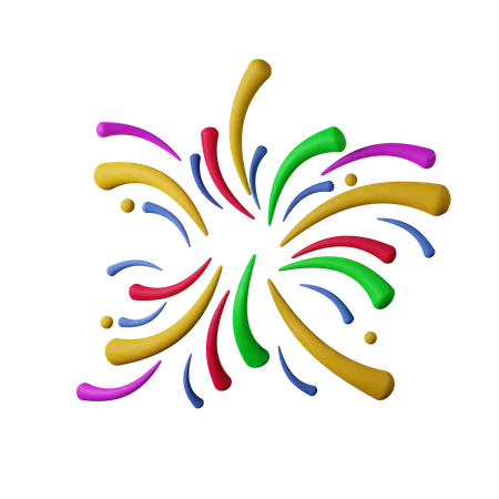 Firework  3D Icon