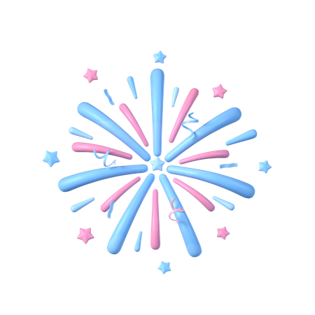 Firework  3D Icon