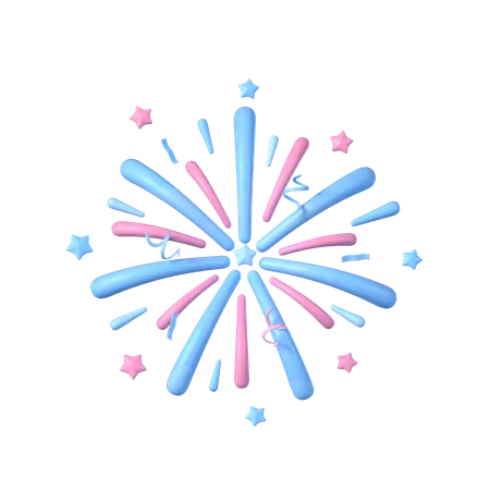 Firework  3D Icon