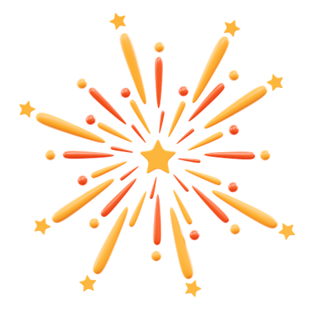 Firework  3D Icon