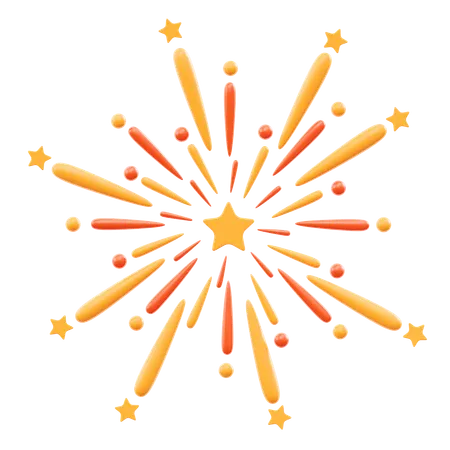 Firework  3D Icon