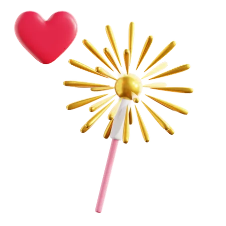 Firework  3D Icon