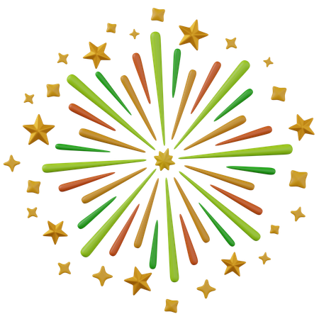 Firework  3D Icon