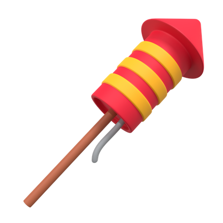 Firework  3D Illustration