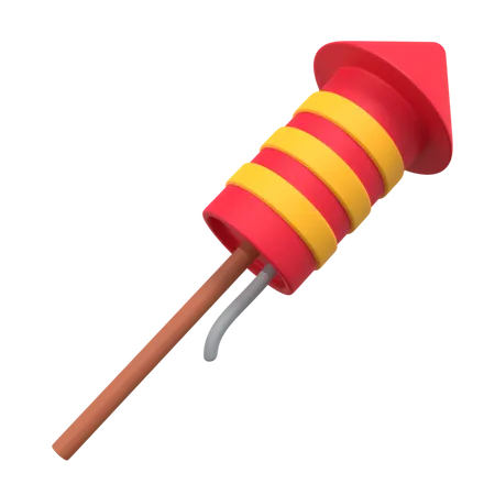 Firework  3D Illustration