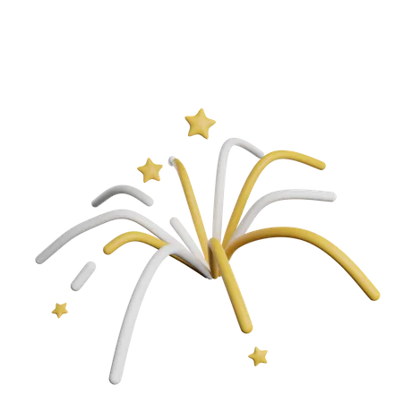 Firecracker Fireworks Party 3D Icon