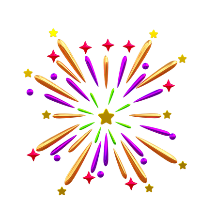 Firework  3D Icon