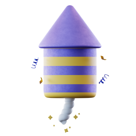 Firework Rocket  3D Icon