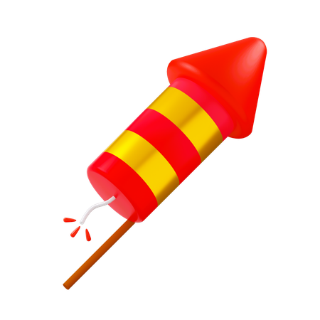 Firework rocket  3D Icon