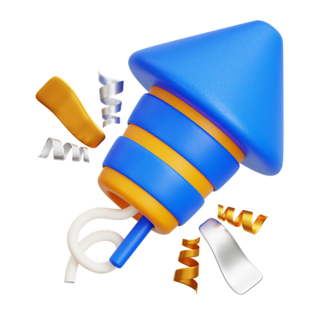 Firework Rocket  3D Icon