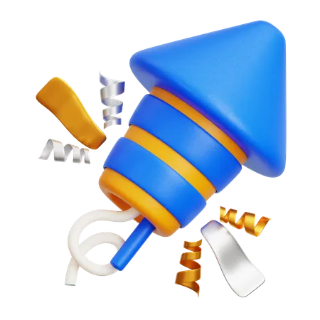 Firework Rocket  3D Icon