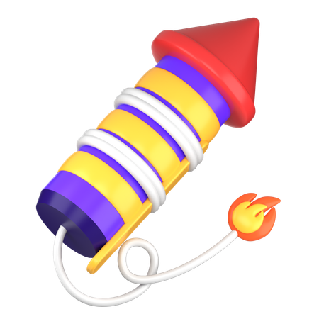 Firework Rocket  3D Icon