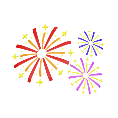 Fireworks  3D Icon