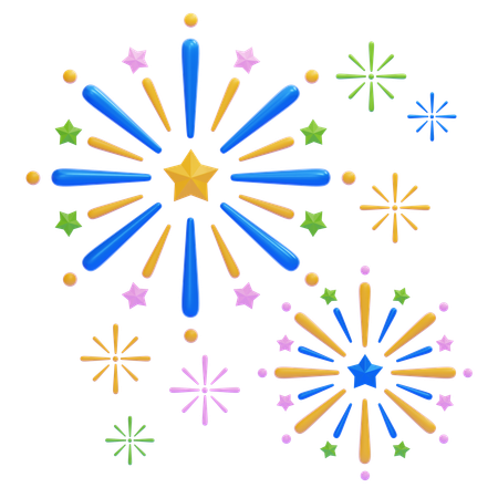 Fireworks  3D Icon