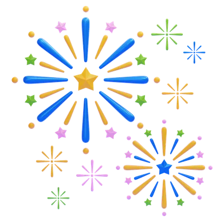 Fireworks  3D Icon