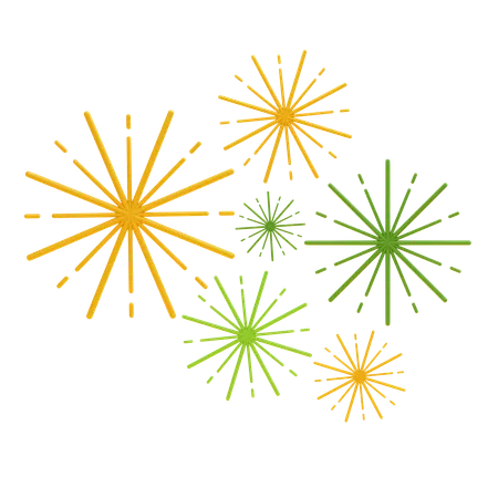 FIREWORKS  3D Icon