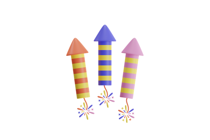 Fireworks  3D Icon