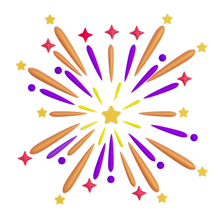 Fireworks  3D Icon