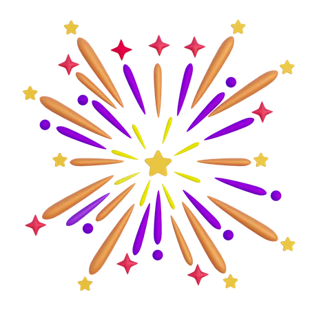 Fireworks  3D Icon