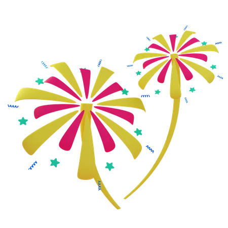 Fireworks  3D Icon