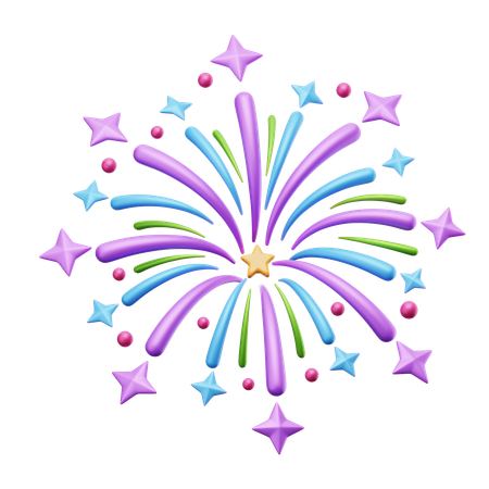 Fireworks  3D Icon