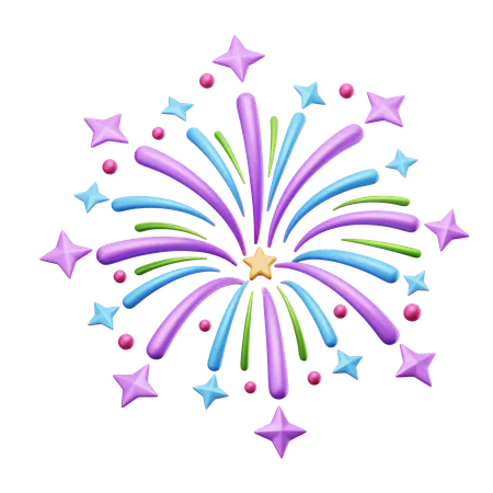 Fireworks  3D Icon