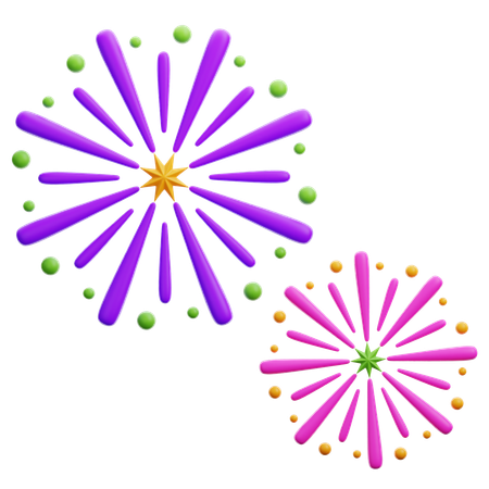 Fireworks  3D Icon