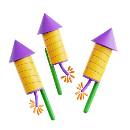 Fireworks  3D Icon