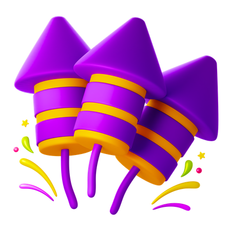 Fireworks  3D Icon