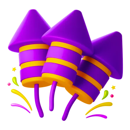 Fireworks  3D Icon