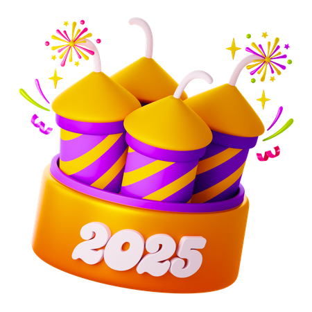 Fireworks  3D Icon