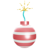 fireworks bomb 3d logo